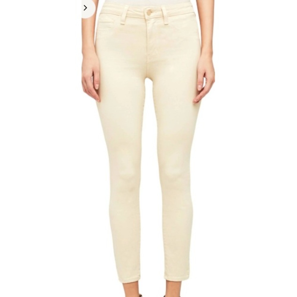 NWT L'AGENCE Margot Skinny Jeans – Yellow – Size 24